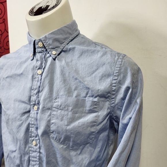 Club Monaco Oxford Slim Fit Collared Button Up Dress Shirt - Picture 5 of 9